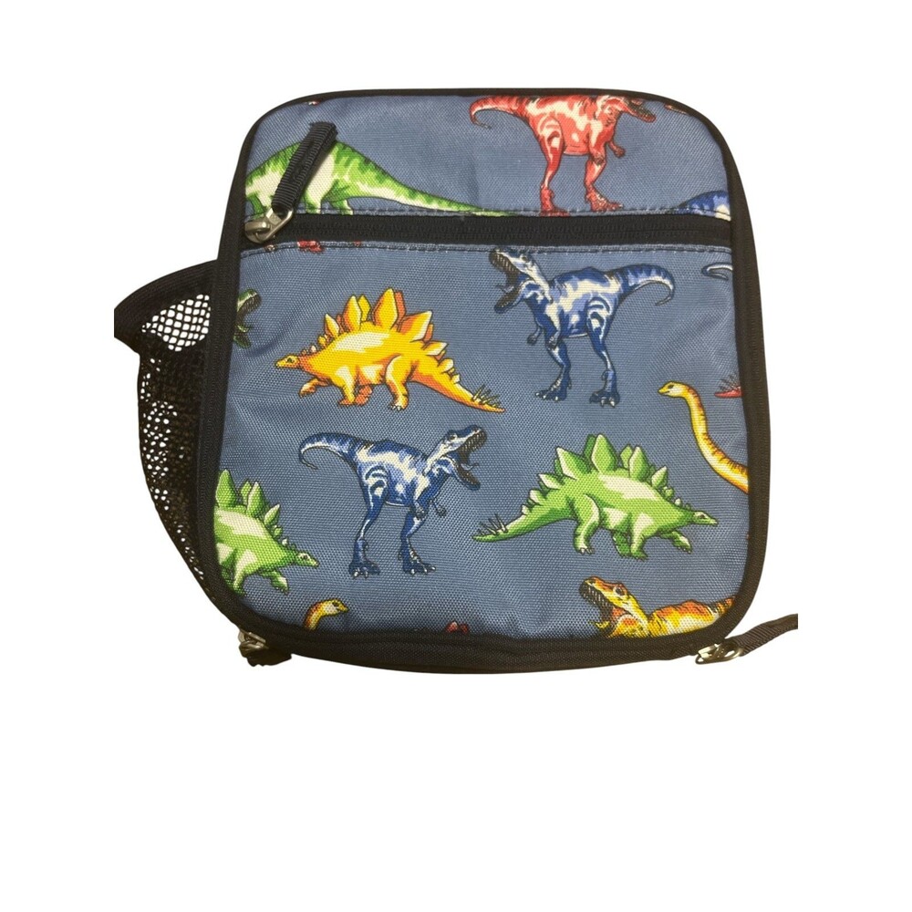 Pottery Barn Kids Mackenzie Blue Dinasour Lunch Bag Girls Boys Back to School